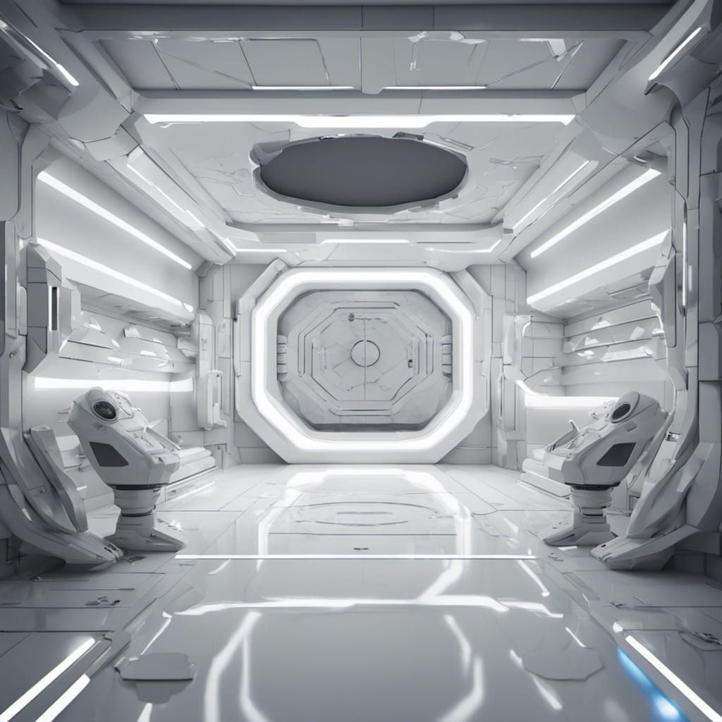 Futuristic Arena Interior in Star Wars Style