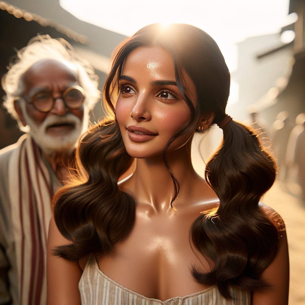 Candid Portrait of Radiant Indian Actress in Sunlight