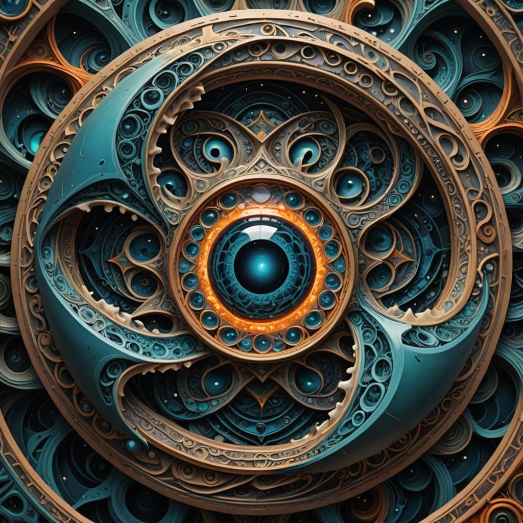 Surreal Navel Portal to Another Dimension