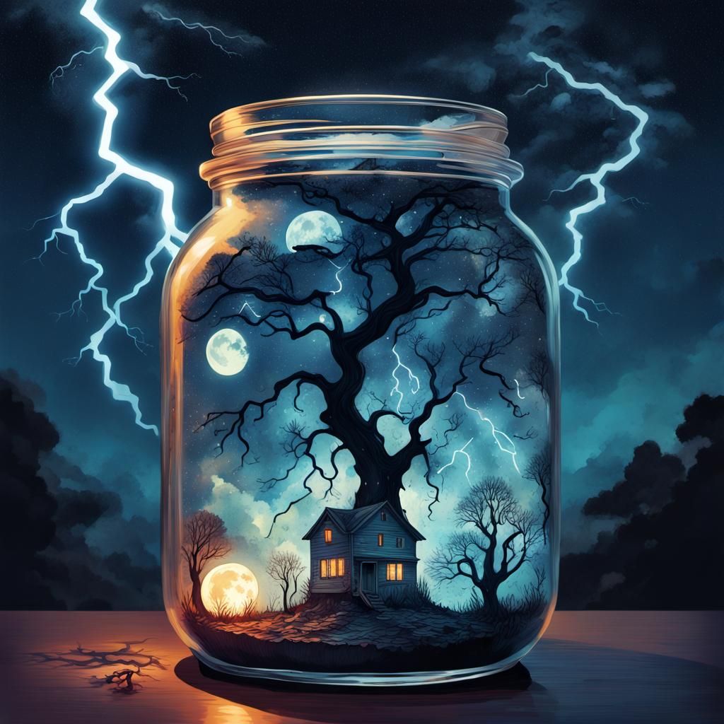 Lightning in a Jar: Macabre Cosmic Art