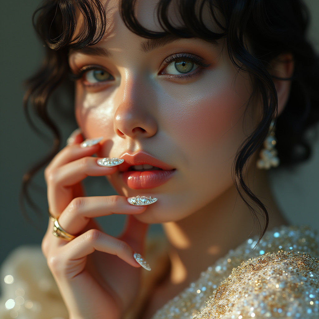 mother of pearl nails
