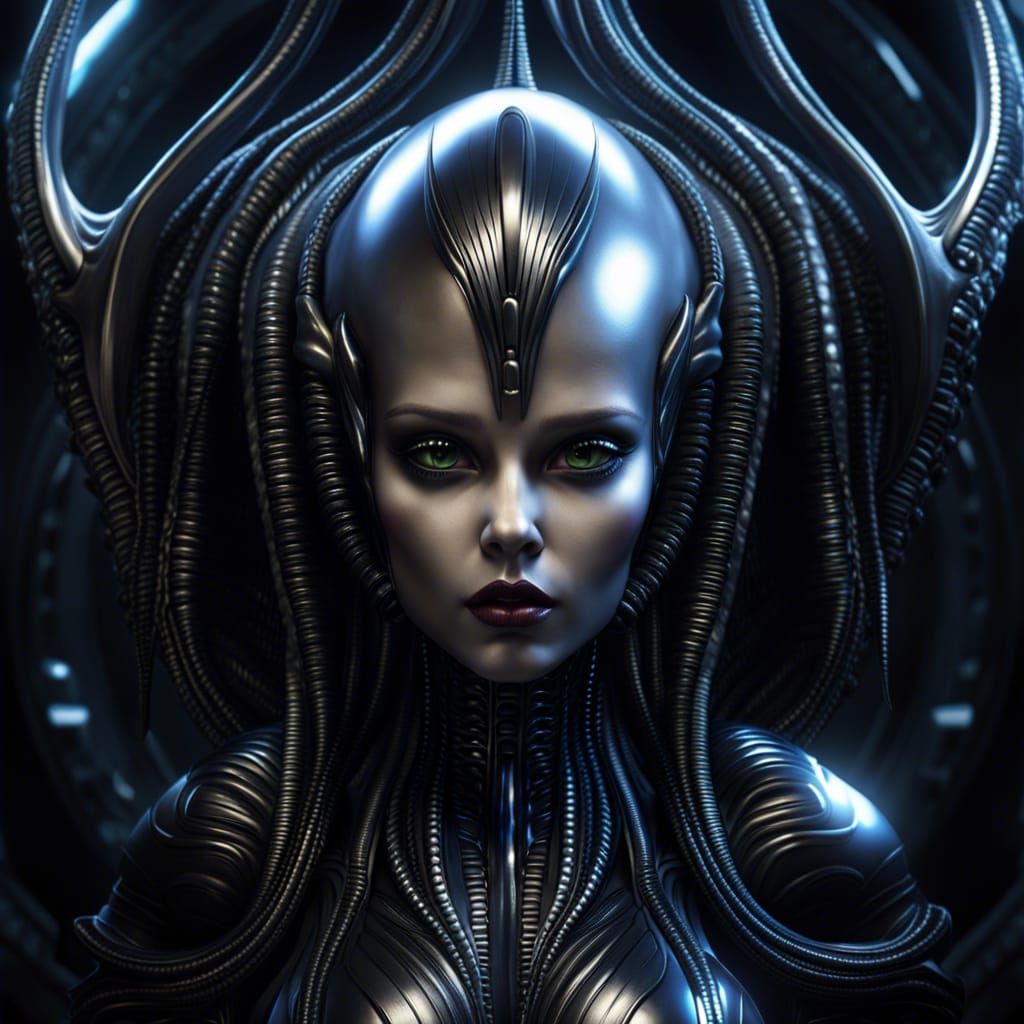 H.R. Giger's inspired female alien