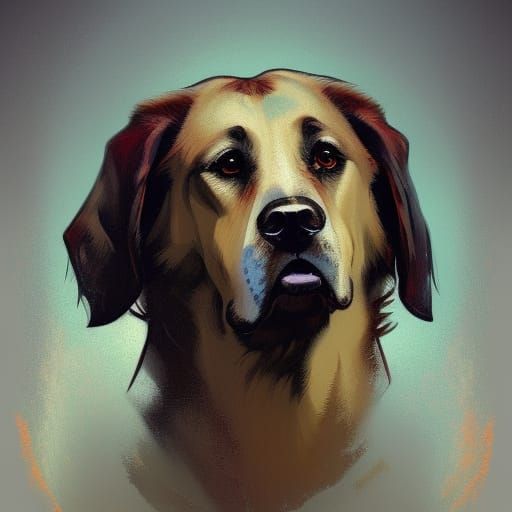 Majestic Anatolian Shepherd Portrait in Hyperdetailed Style