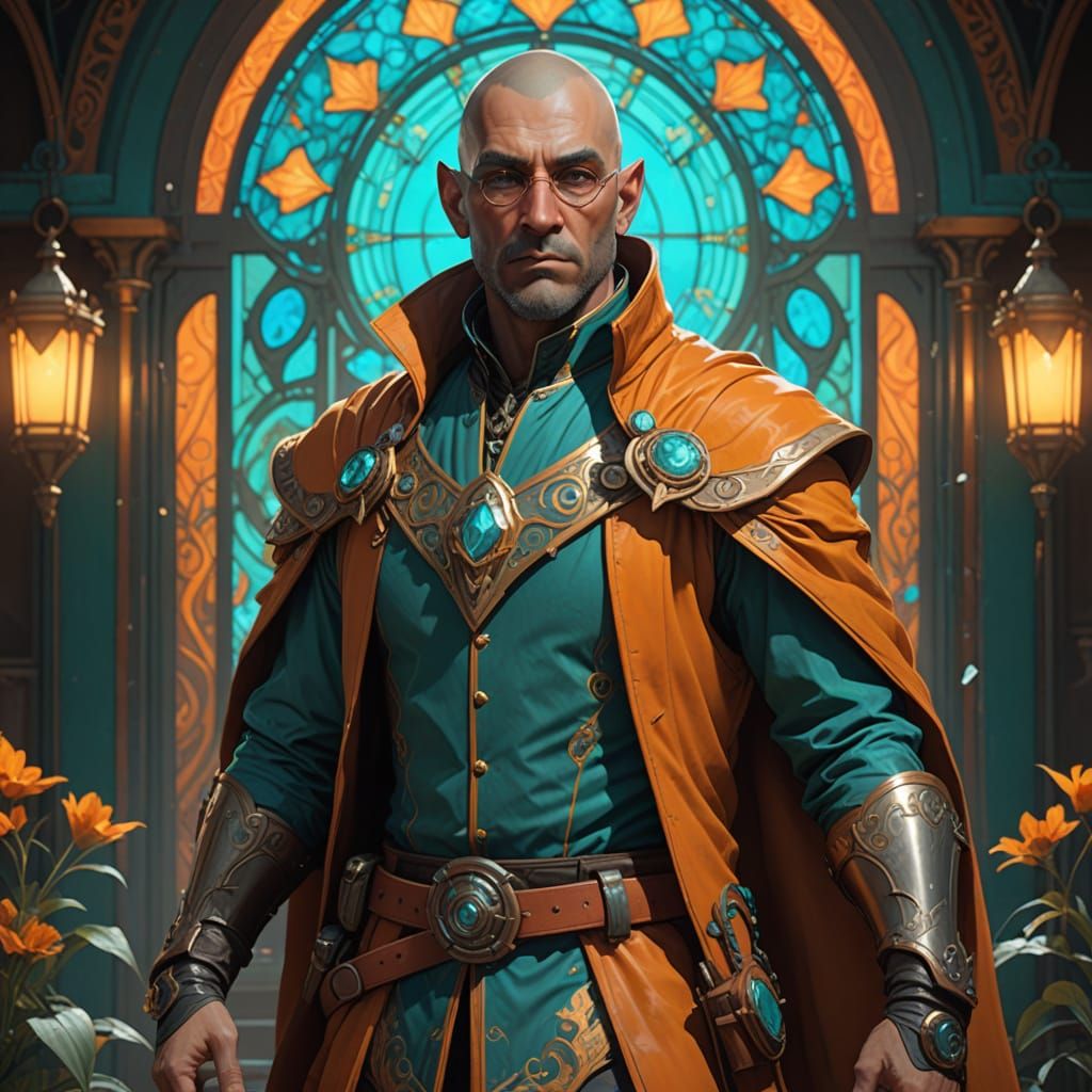 Joyless Half-Elf Warrior in Hyperdetailed Unreal Engine Art