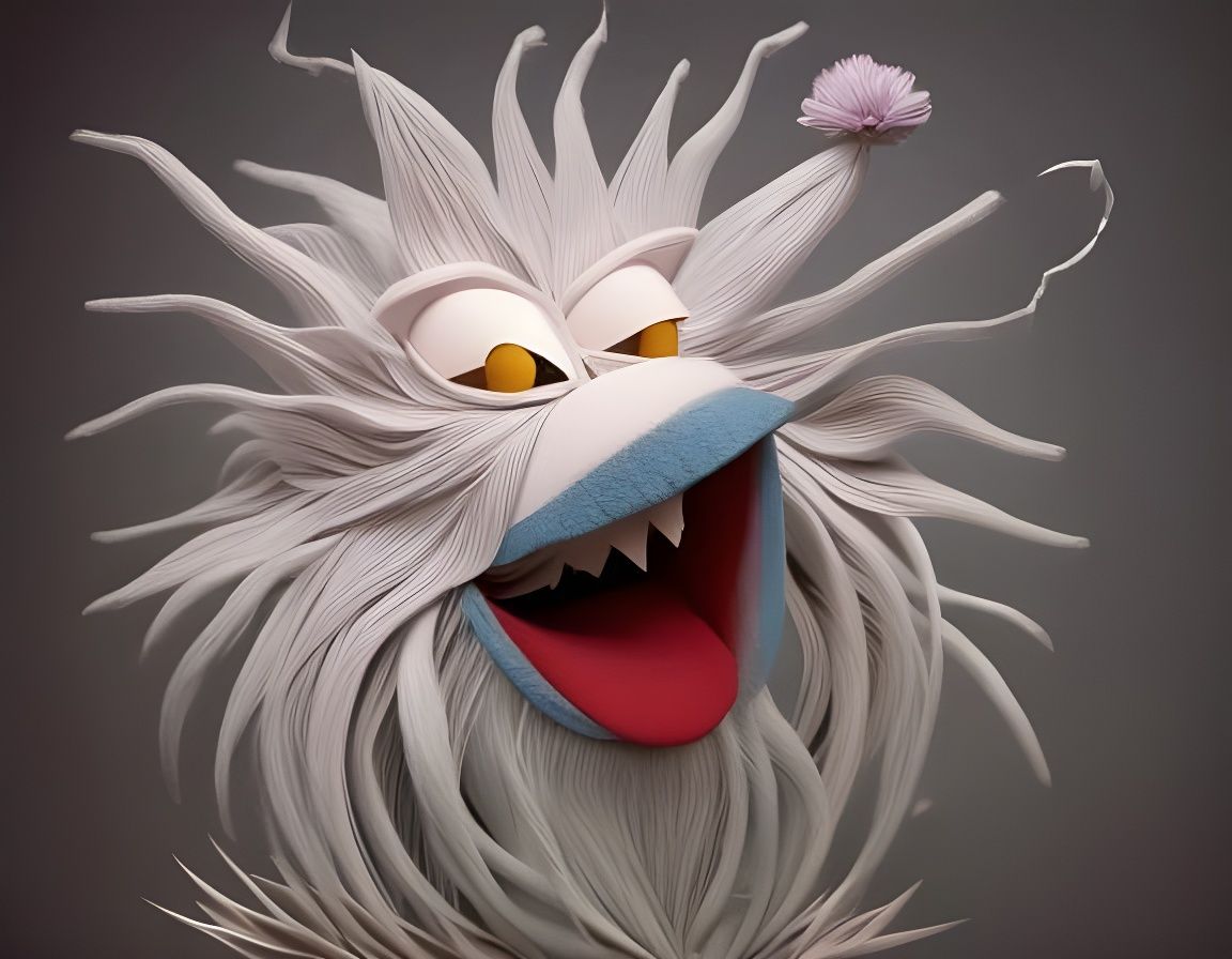 Origami Muppets in Hyperdetailed Papercraft Style