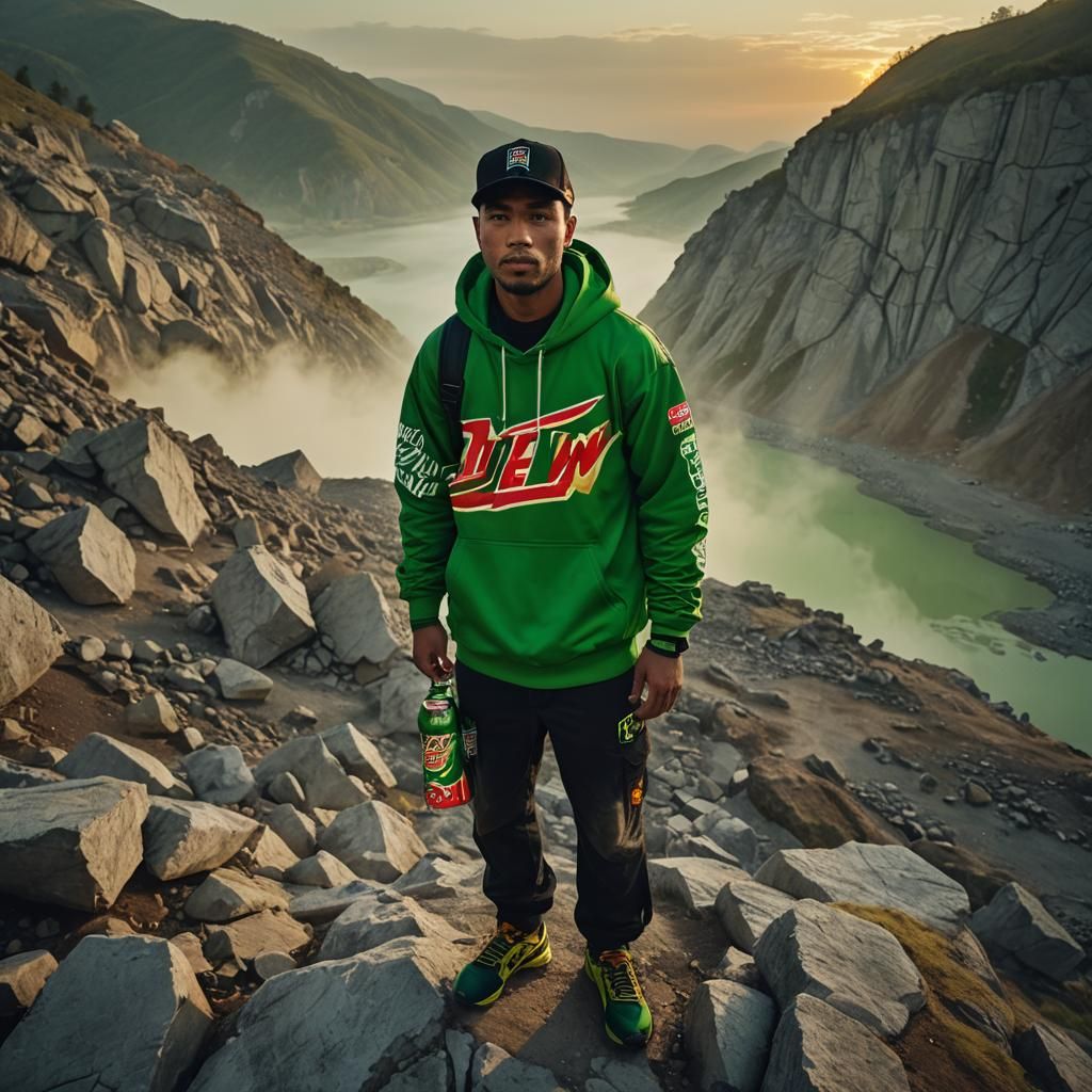 Mountain Dew Quarry Scene at Dusk