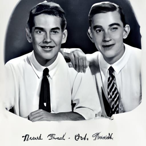 1930s Yearbook Photo: College Friends Portrait