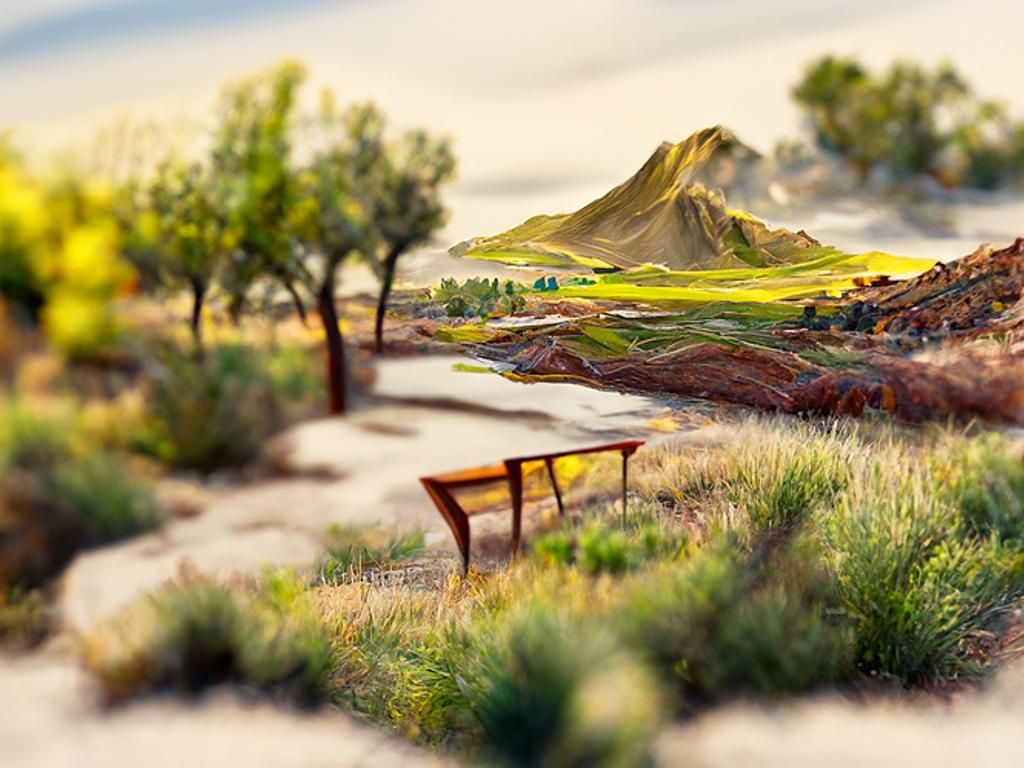 Detailed Landscape Painting in Digital Art Style