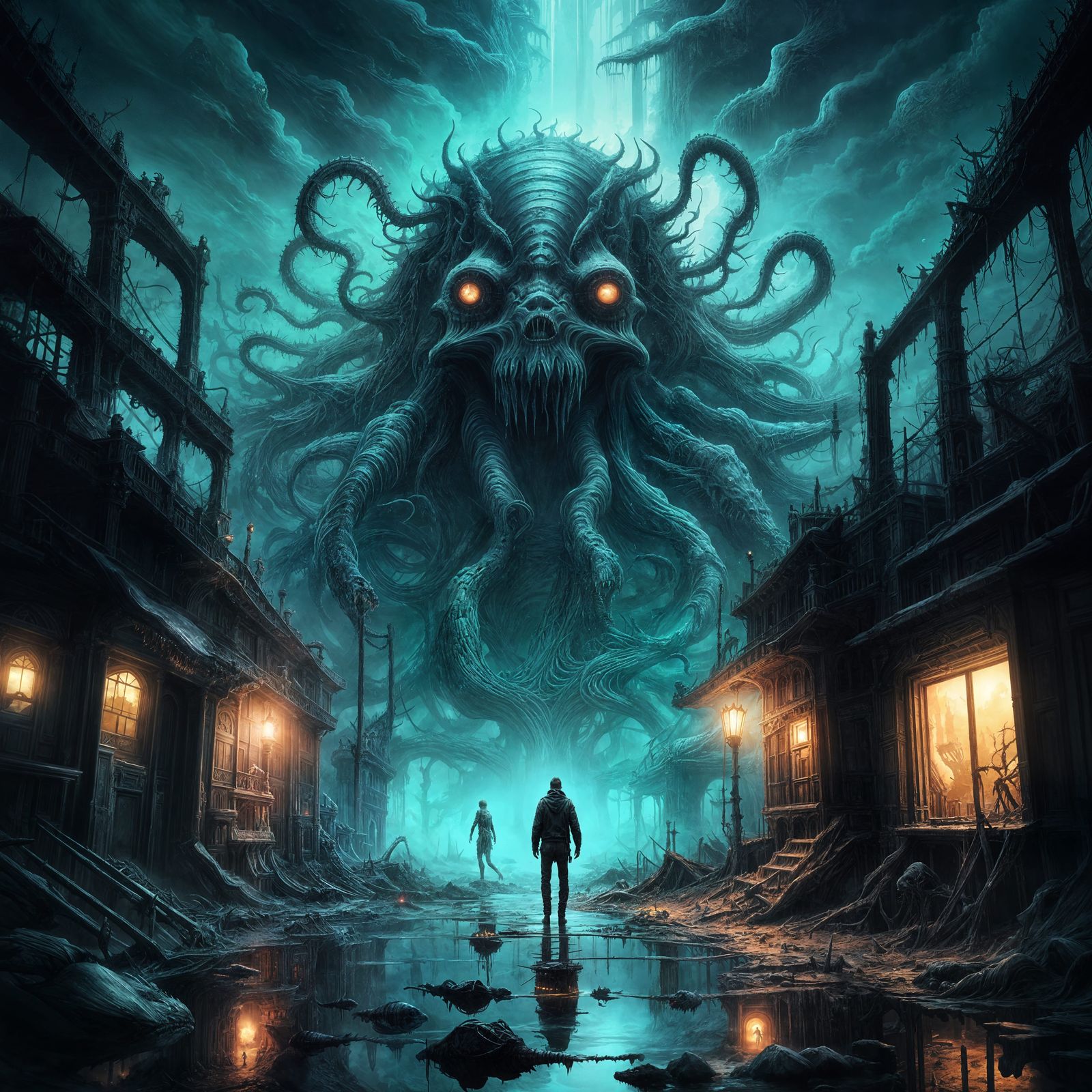 Spectral Leviathan in Abyssal Dimension, Dark Surrealism