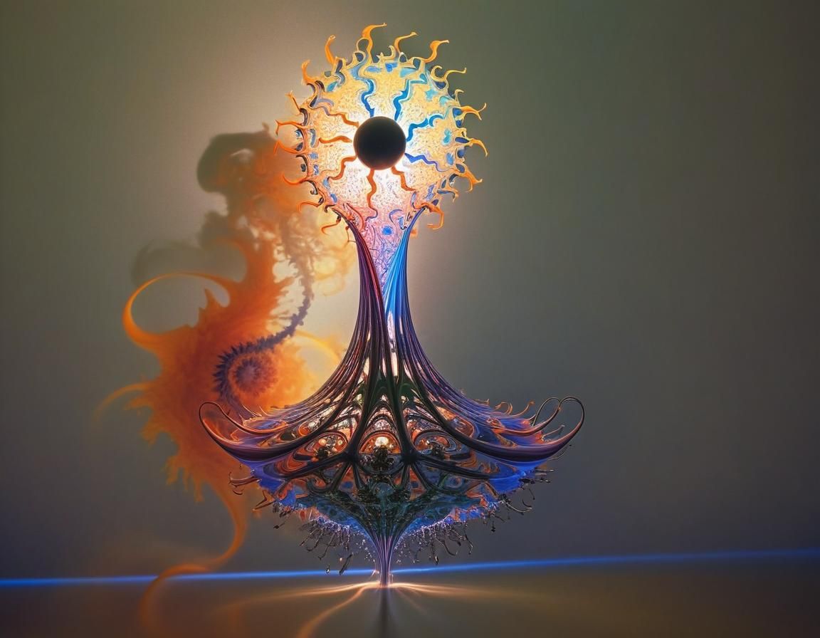 Abstract Arabesque: Liquid Prismatic Wind