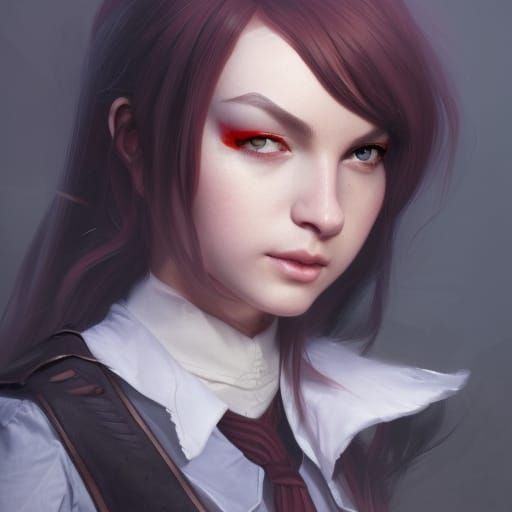 Enchanted Scholar in Dark Fantasy Attire