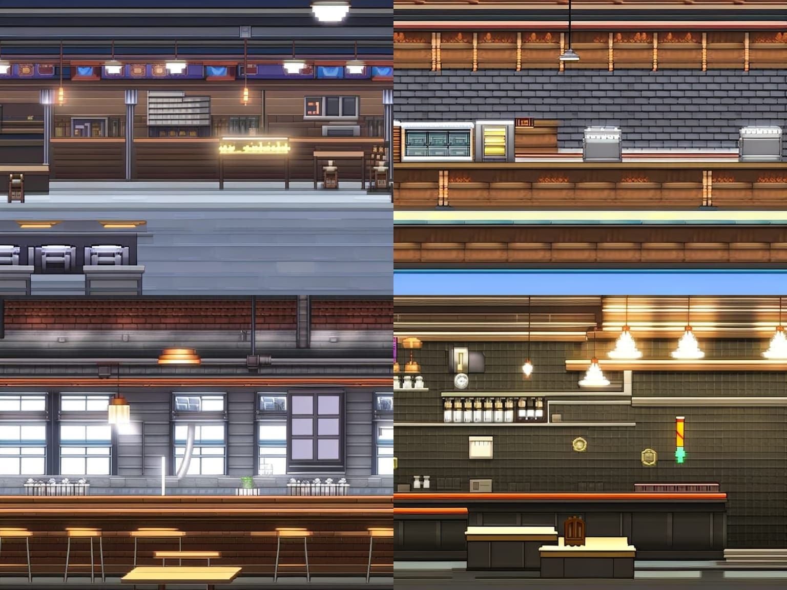 Modern Pub Interior for RPG Maker MV Battle