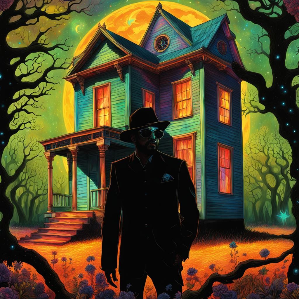 Surreal Southern Gothic Album Cover by Amaringo