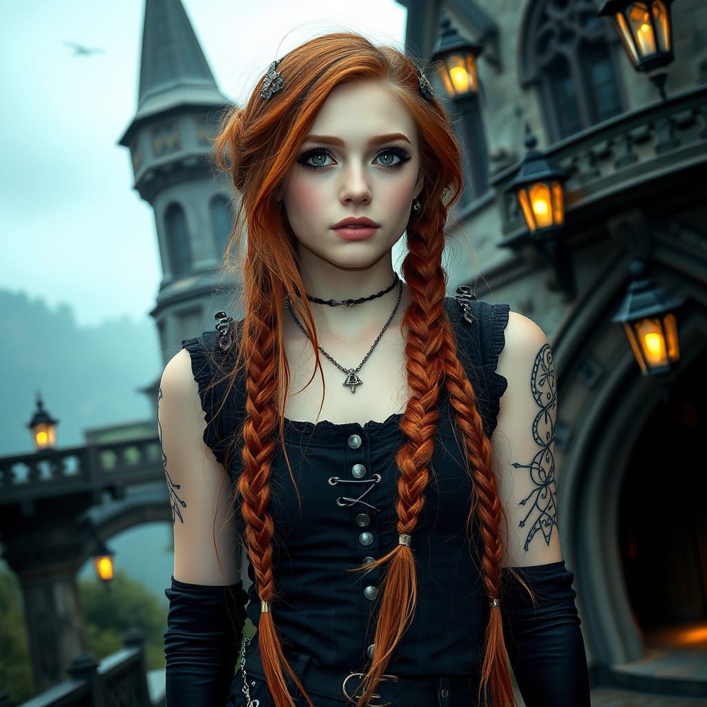 Taylor Momsen in Gothic Disney-Inspired Landscape