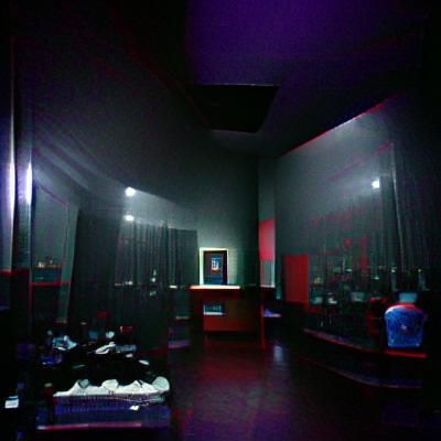 Simple Dark Room AI Interpretation