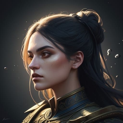 Intricate Digital Painting of a Girl in Dramatic Light