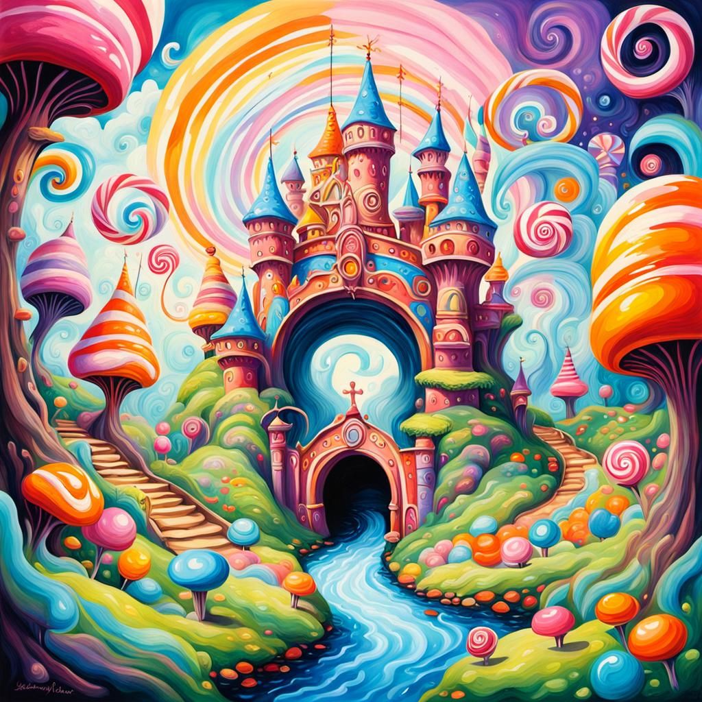 Vibrant Portal to a Candyland Wonderland