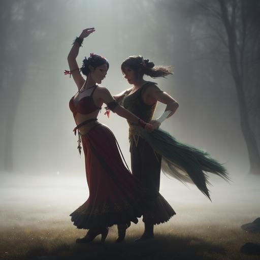 Pagan Yule Ritual: Trans Women Dancing in Romania
