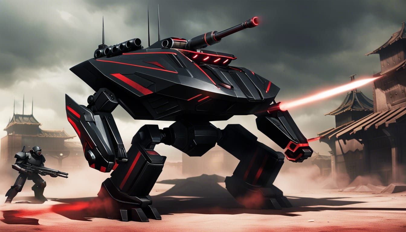 Shadow Fury Tank: Menacing Design for Battlefield Dominance