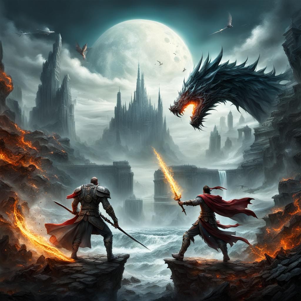 Dramatic Fantasy Moment Unfolds