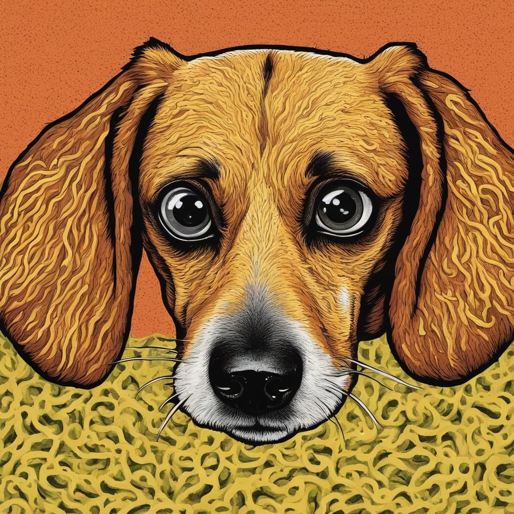 Whimsical Chili Dog with Big Eyes