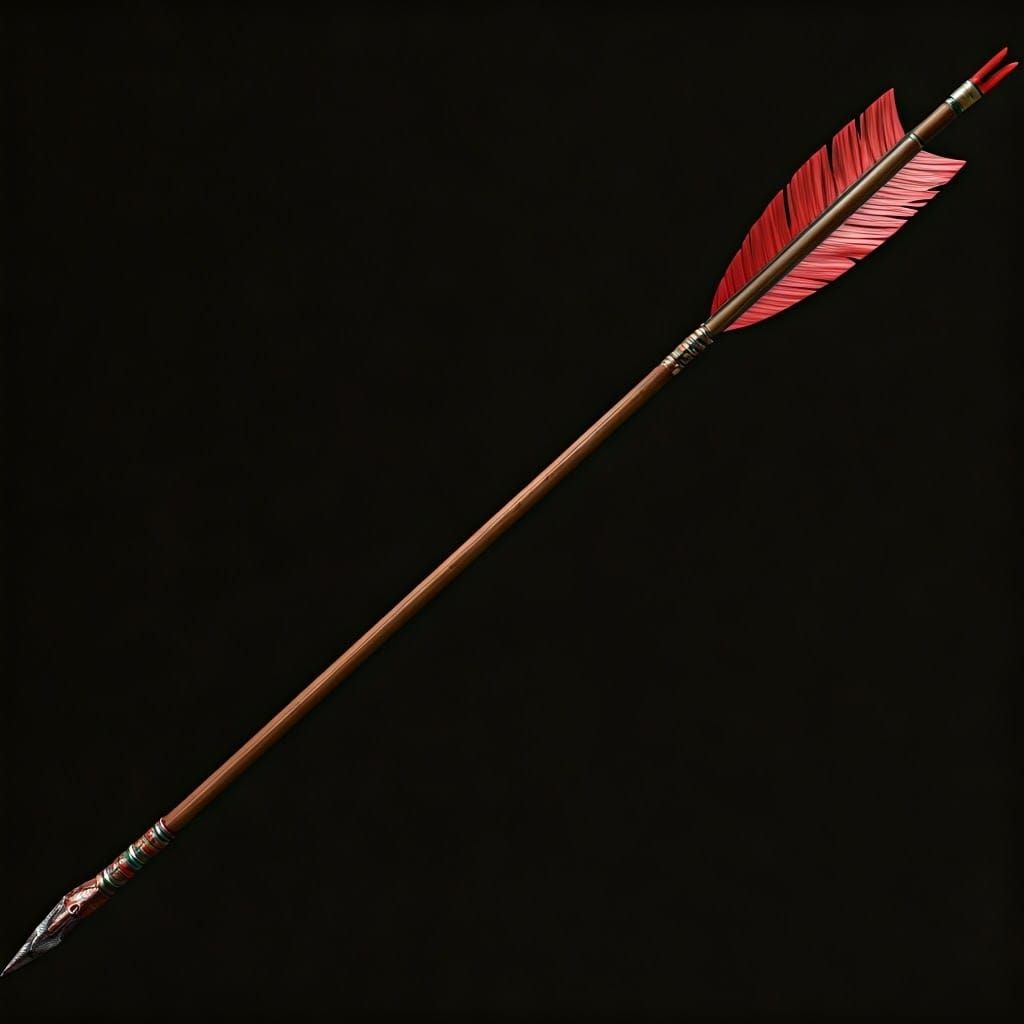 Ornate Arrow Inspired by Art Nouveau Style