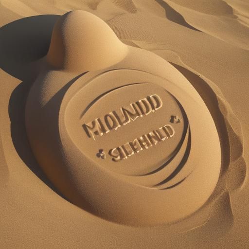 Abstract Sand Dune Landscape