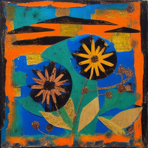 Vibrant Seasonal Archetypes in Abstract Folk Art