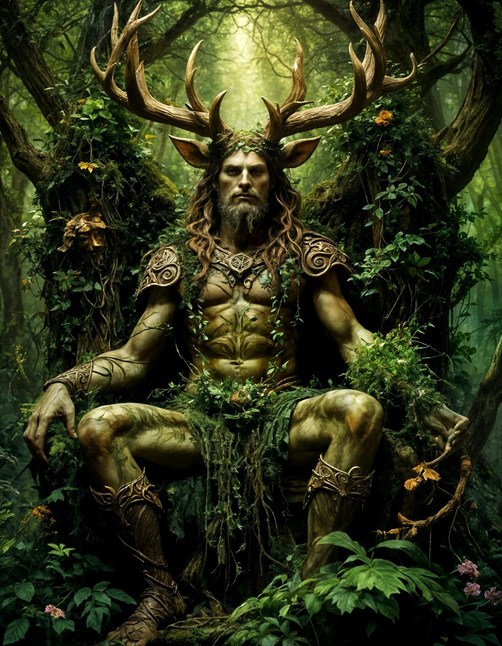 God Cernunnos on his Throne!