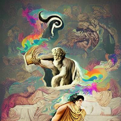 Mythological Scene Generated by AI