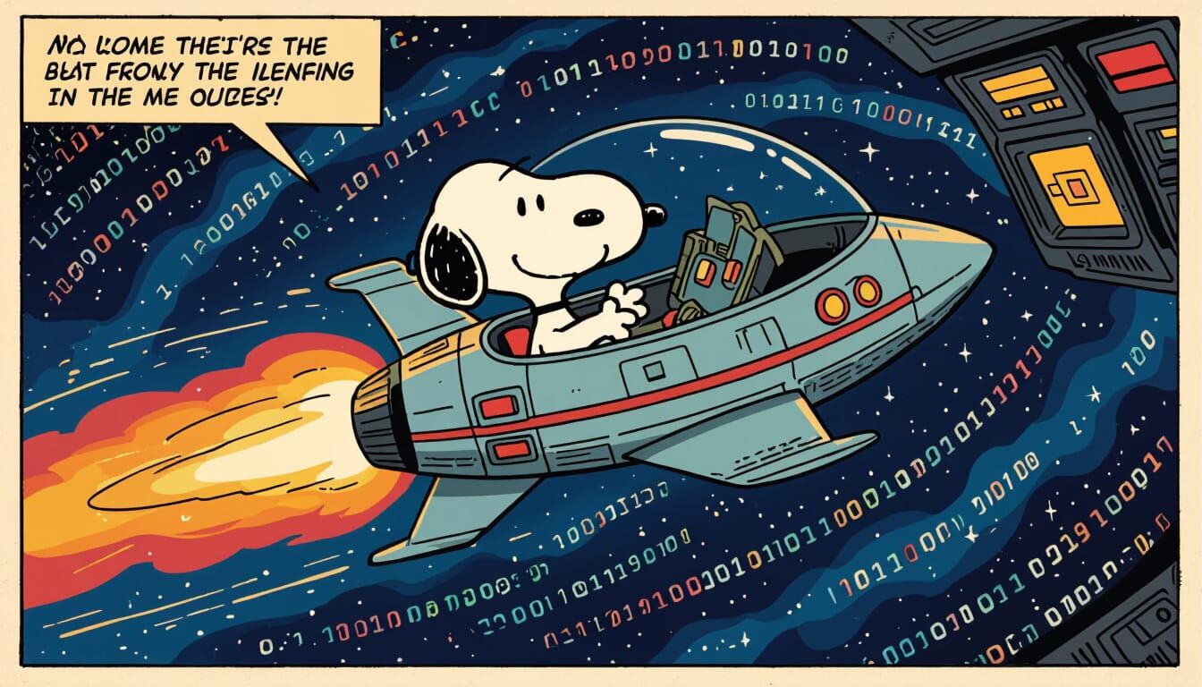 Here’s the WWXVIII Ace piloting his space fighter through en...