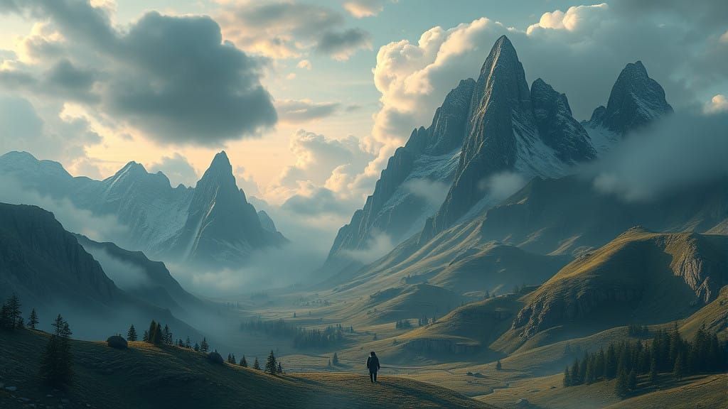 Epic Moomin Valley Landscape in Stunning Digital Matte Paint...