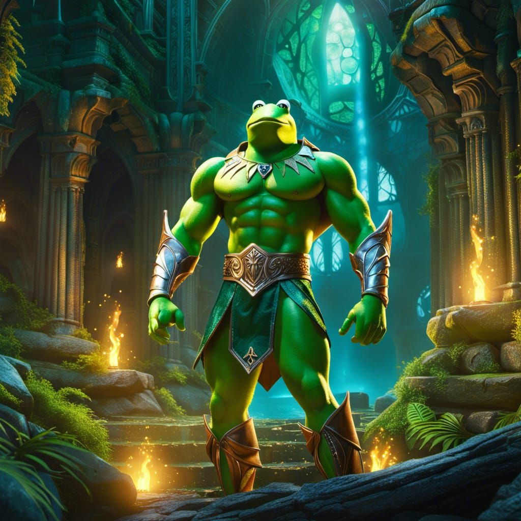 Buff kermit in Elven Ruins