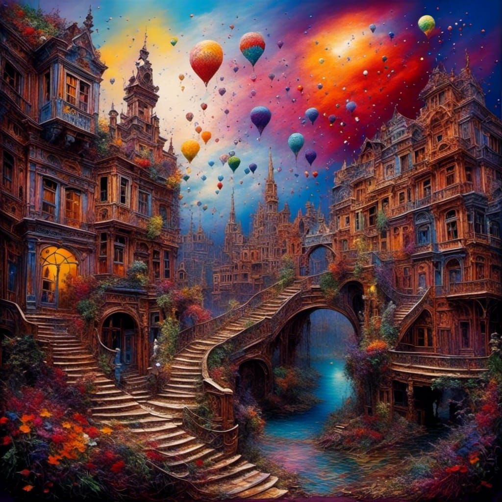 Impossible Dream: Vivid Embroidery with 3D Liquid Doodles