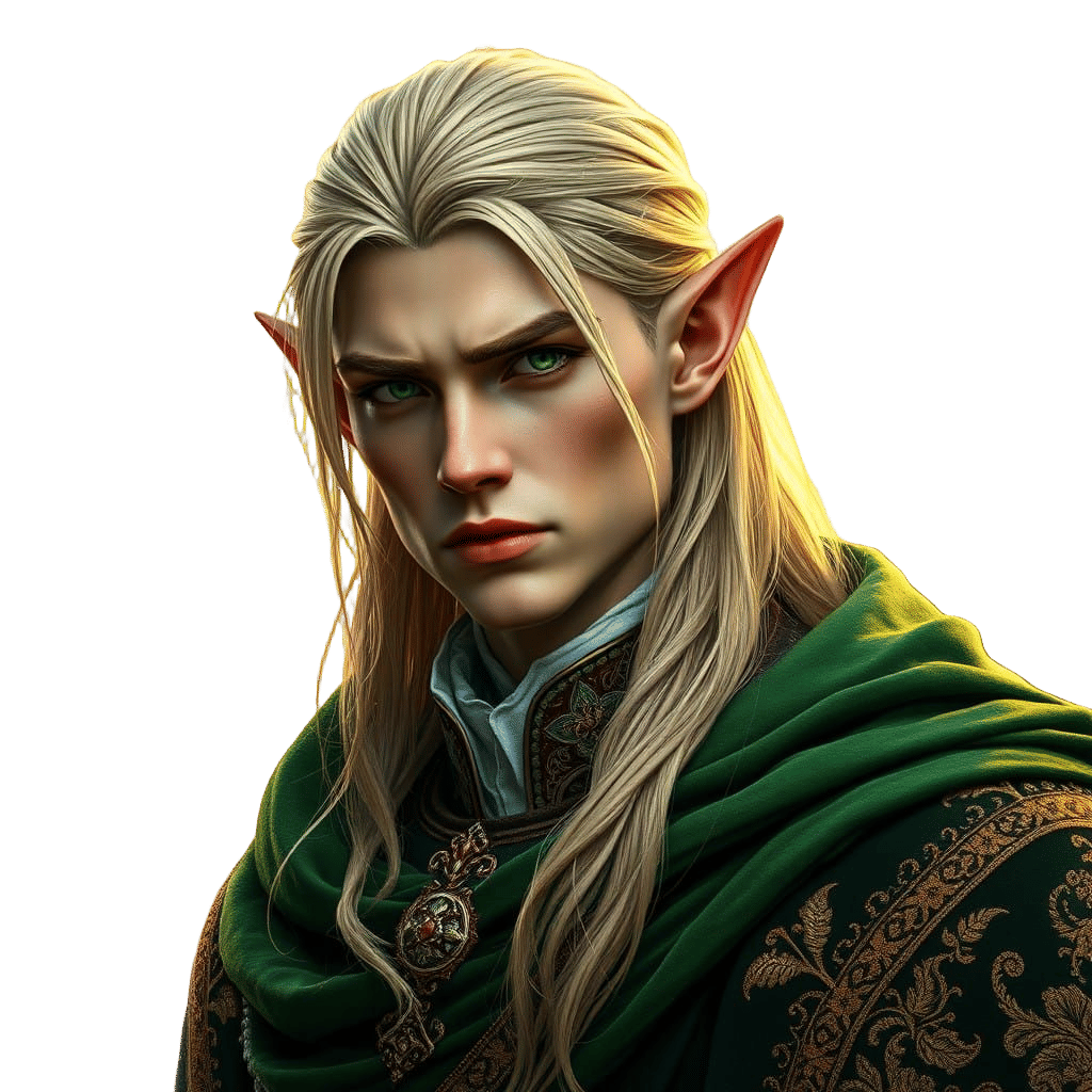 Medieval Fae Lord in Golden Hour