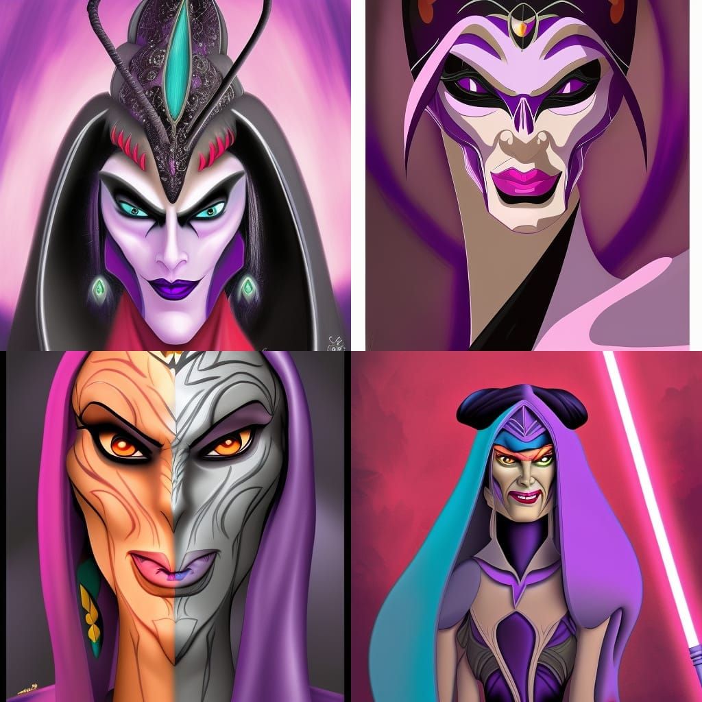 Yzma as Sith Lord: Hyperrealistic Concept Art