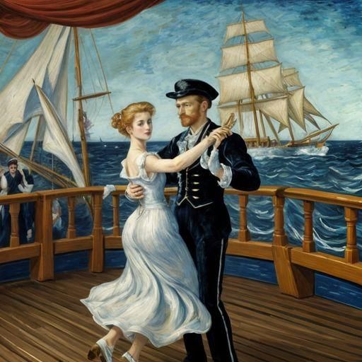 Romantic Ballroom Dance on the High Seas