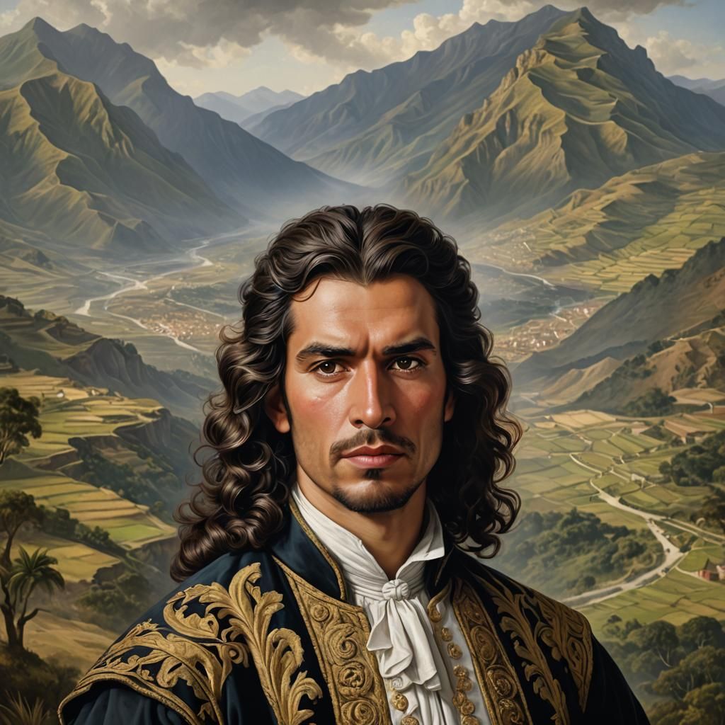 Baroque Portrait of Vicente Adriasola Velarde