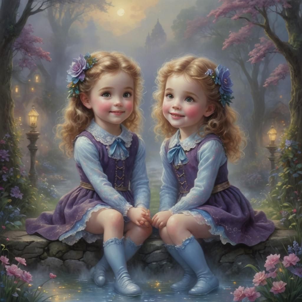 Ethereal Twins: A Hyperdetailed Fantasy of Love