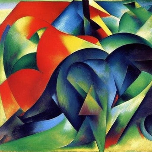 Evocative Expressionist Image of Depression and Emptiness