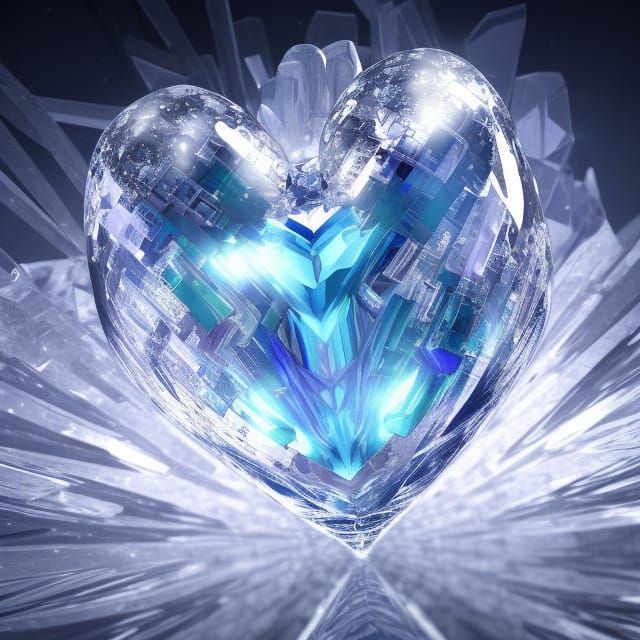Epic Crystal Heart: Sci-Fi Fantasy Concept Art