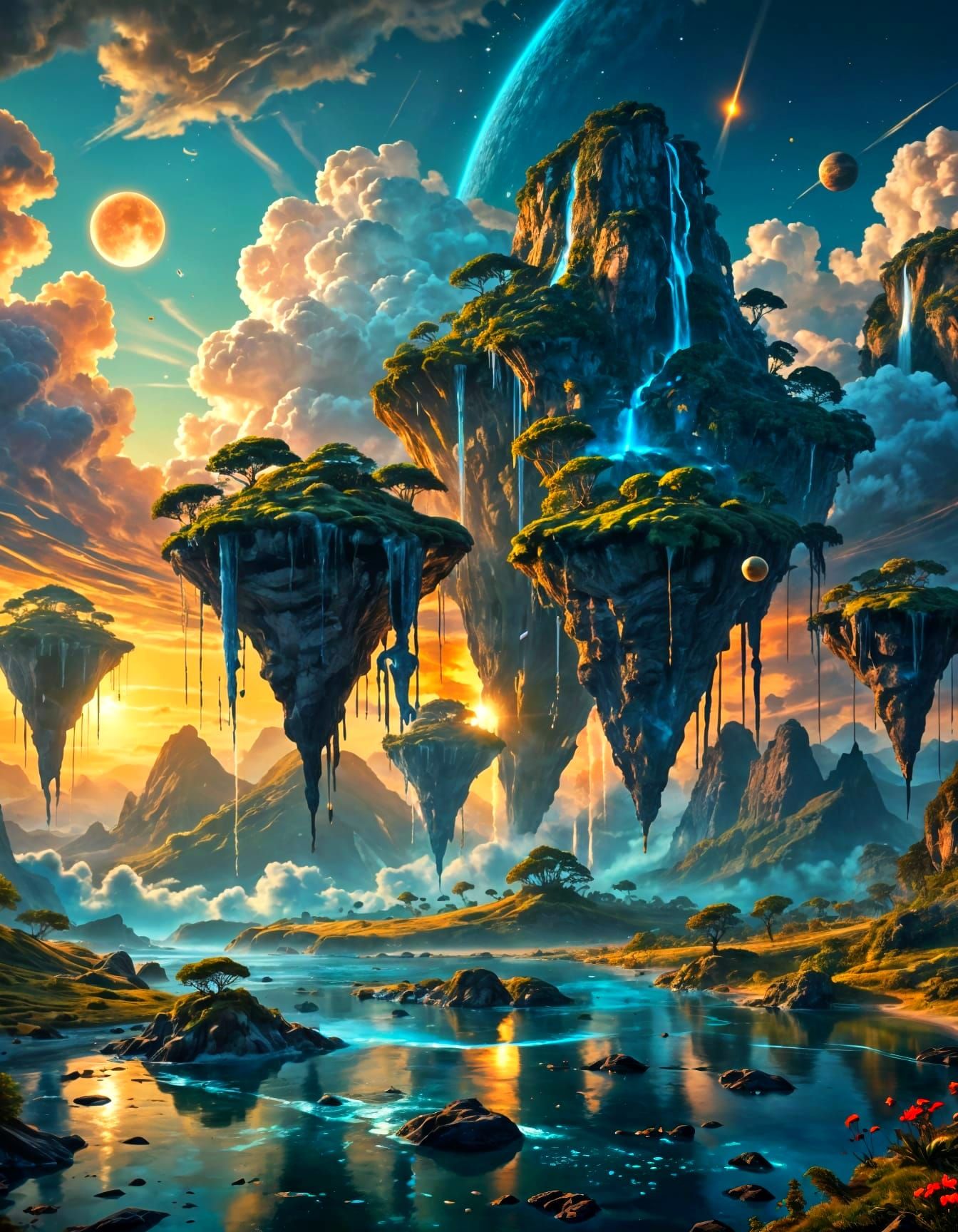 Surreal Island Paradise in a Breathtaking Alien Landscape