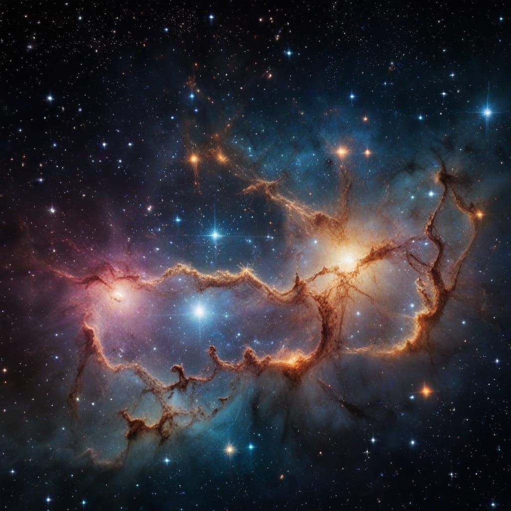 Spectacular Deep Space Constellations and Galaxies