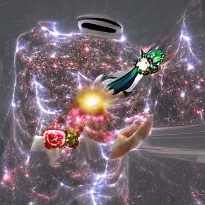Cosmic Entity Radiates Power in Deep Space