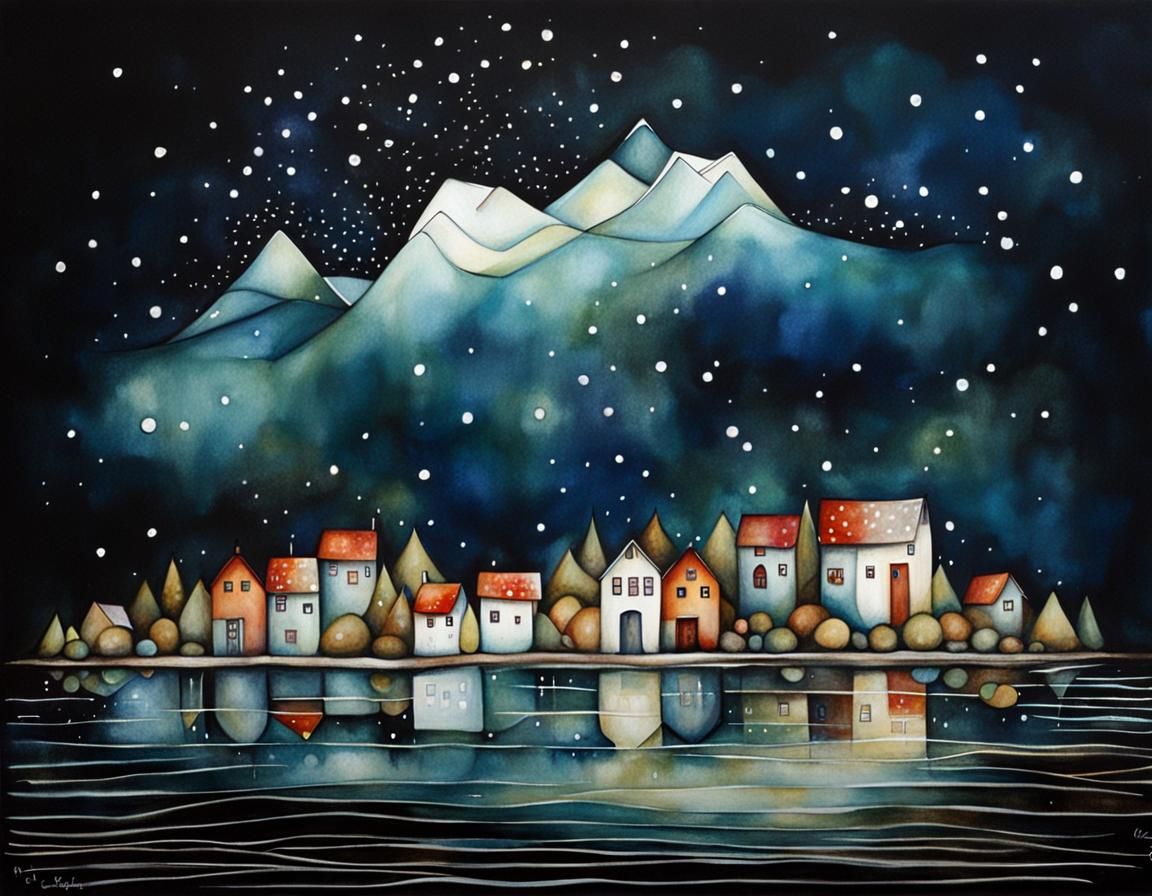 Dynamic Abstract Painting in Vibrant Colors