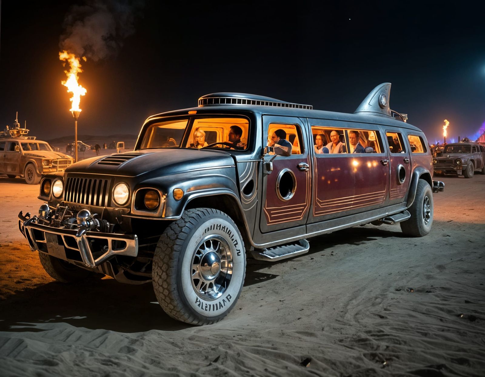Steampunk Humvee at Future Burning Man Show