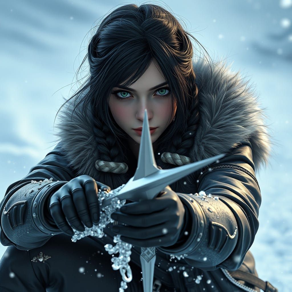 Wolverine Goddess Smashes Through Frozen Wilderness in Cyber...