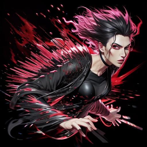 Pure Black Image Generated by AI