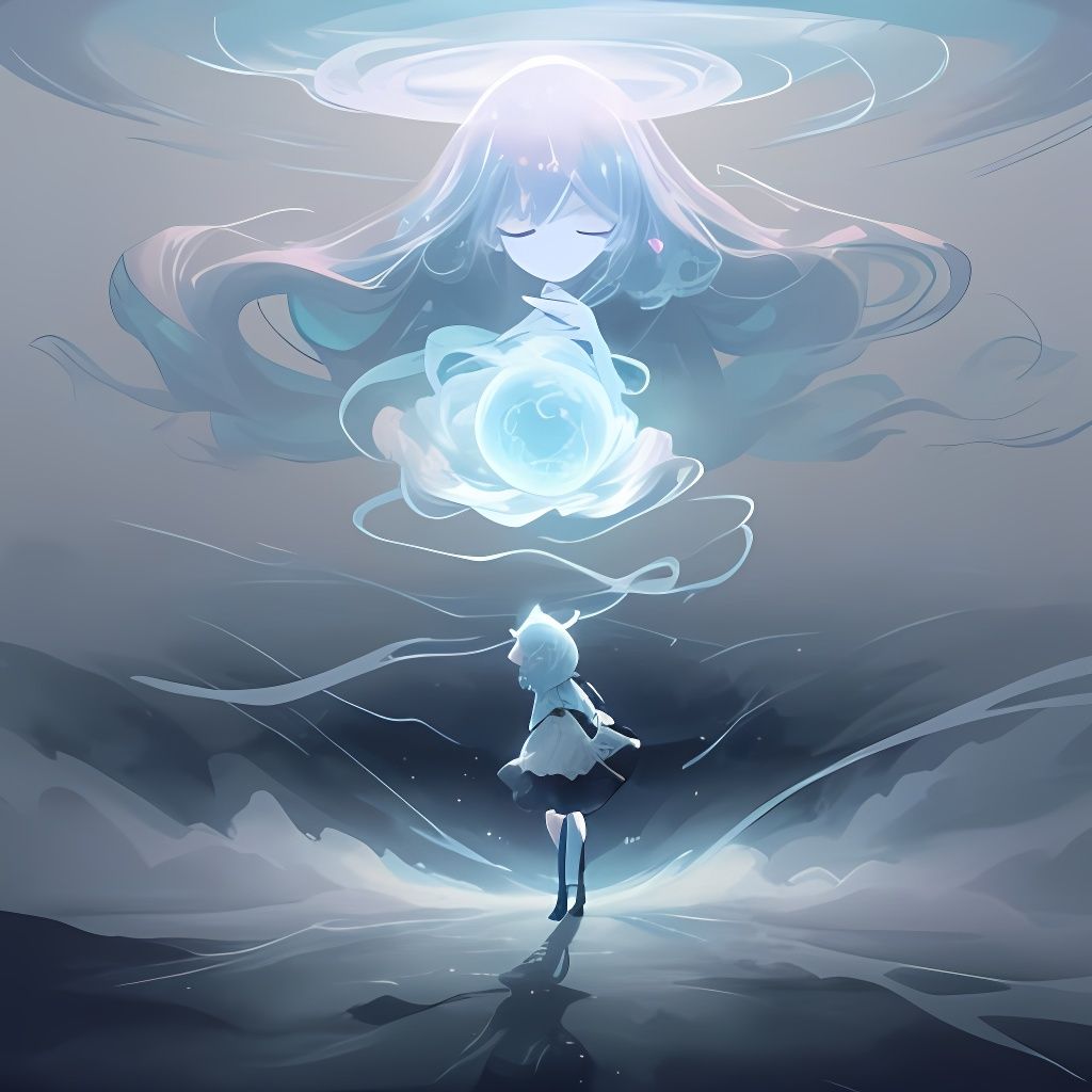 The Ethereal Human Form in Mystical Aura