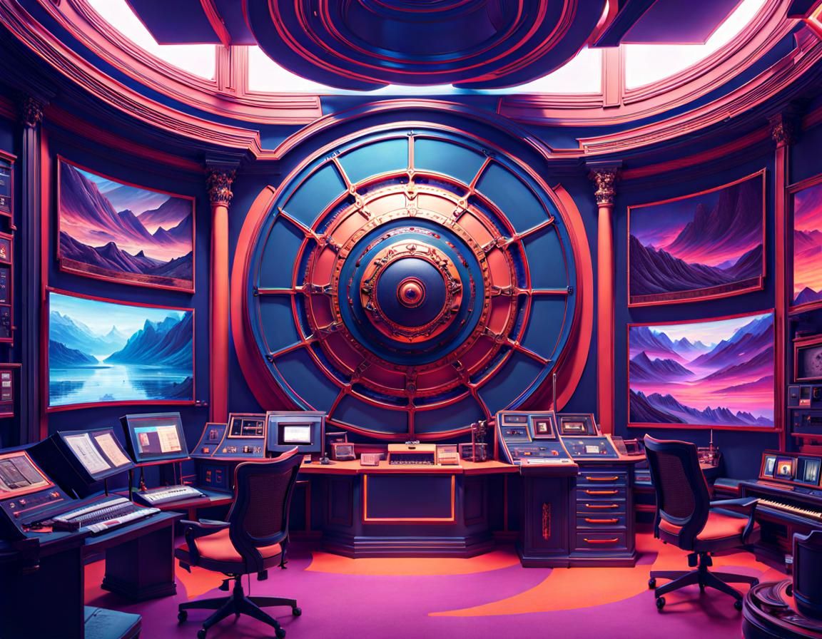 Hyperdetailed Wolf Headquarters: Kinetic Concept Art